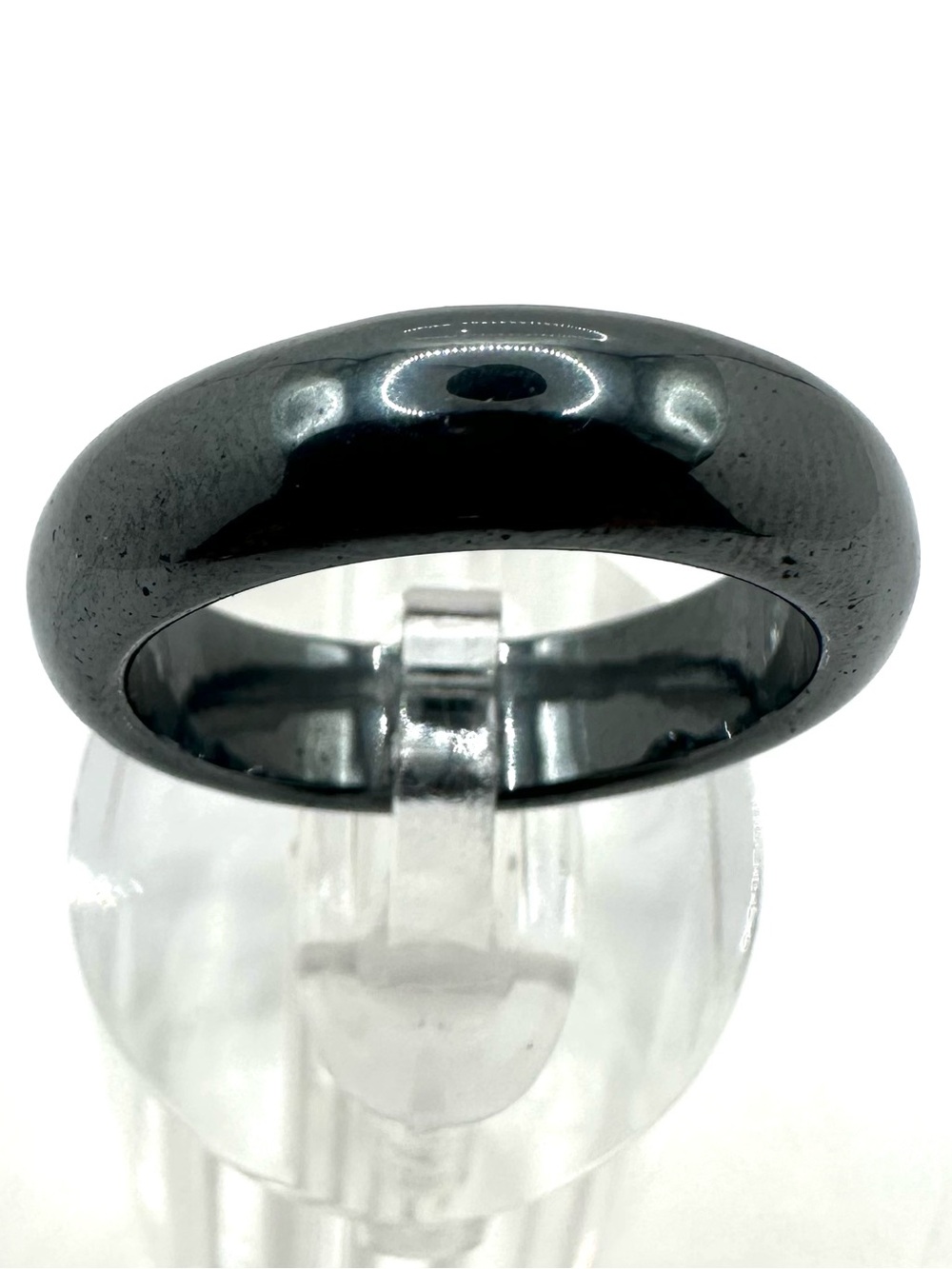 Fashion: Hematite Dome Ring - Dark Metallic Gray